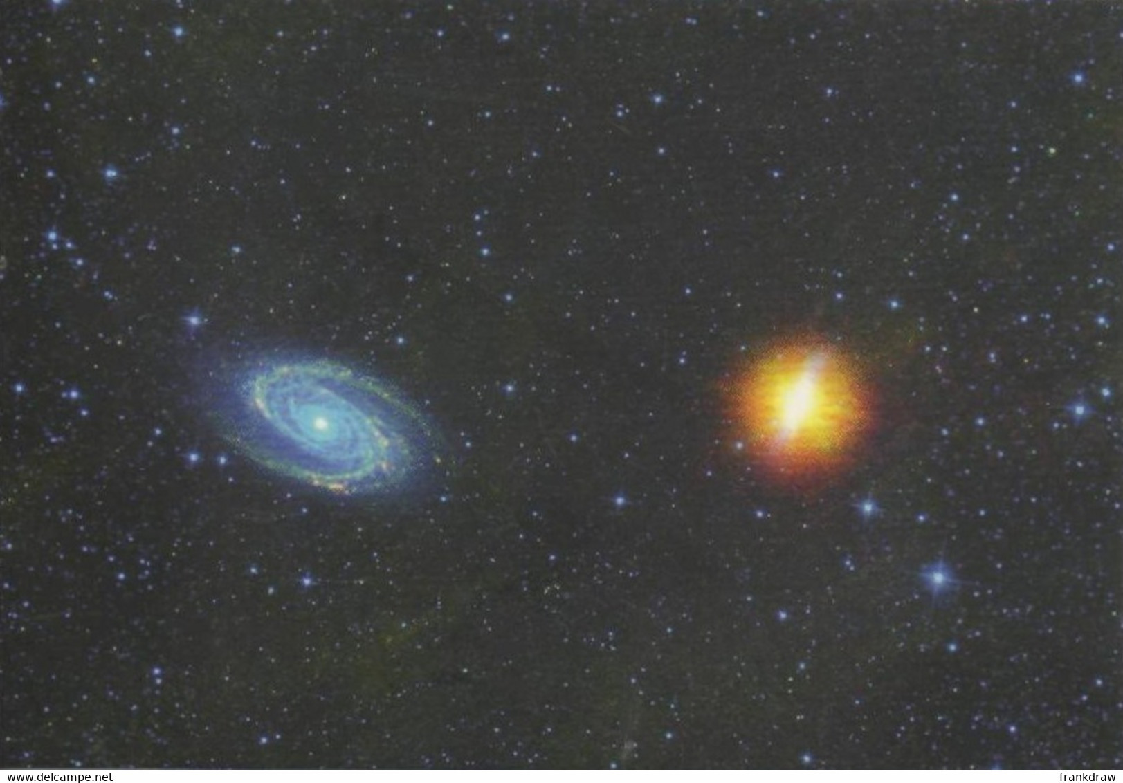 Postcard - Archives Of Nasa - Messiers 81 And 82, 12 Million Light Yrs Away - New - Astronomie