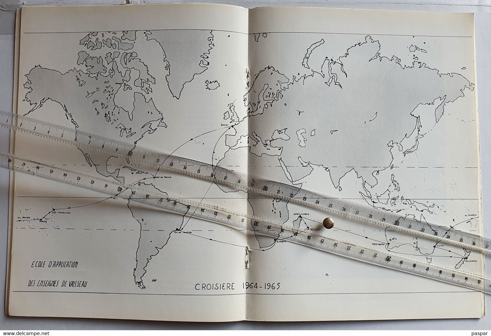 ECOLE D APPLICATION DES ENSEIGNES DE VAISSEAU JEANNE D ARC VICTOR SCHOELCHER CAMPAGNE 1964-65