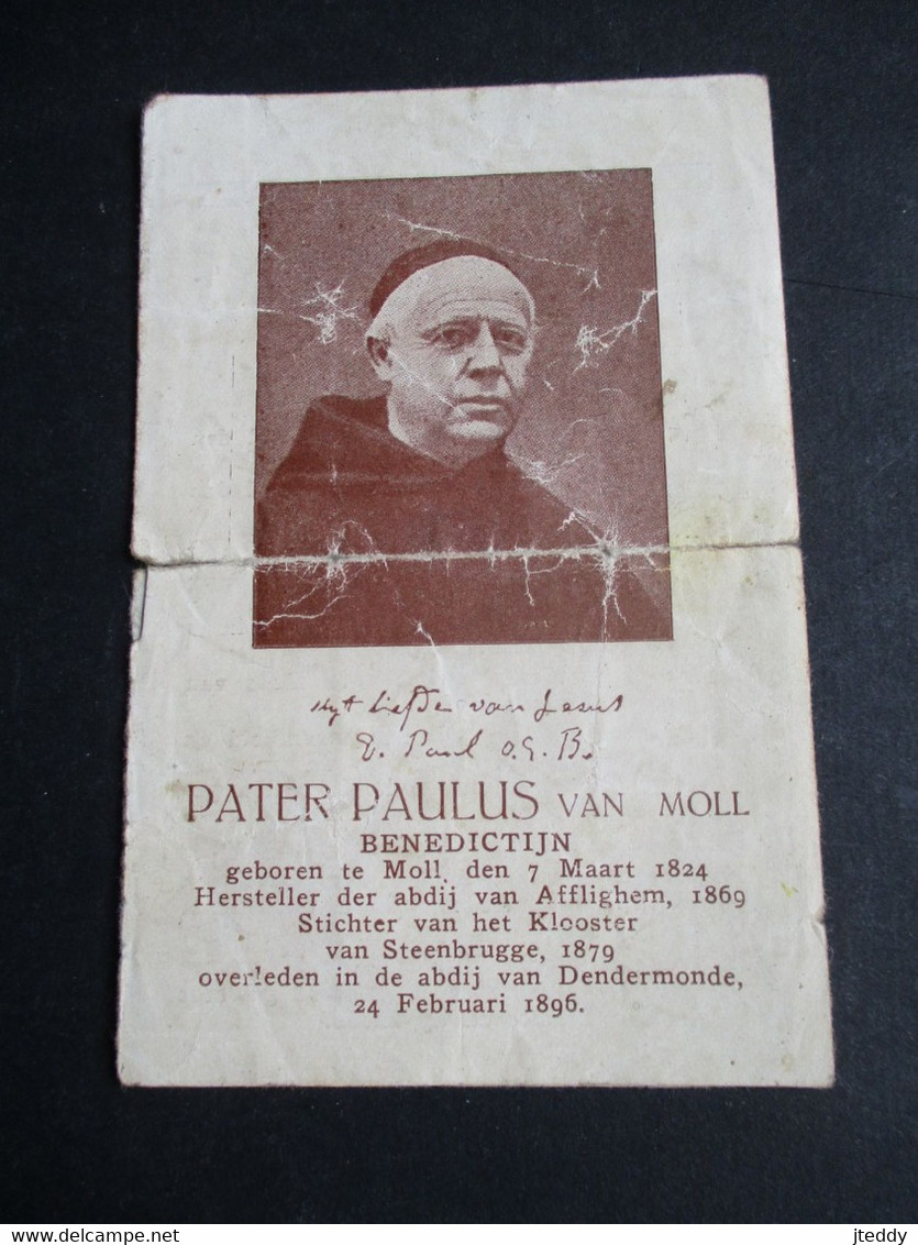 Doodsprentje PATER  PAULUS Van MOLL  Benedictijn - Todesanzeige