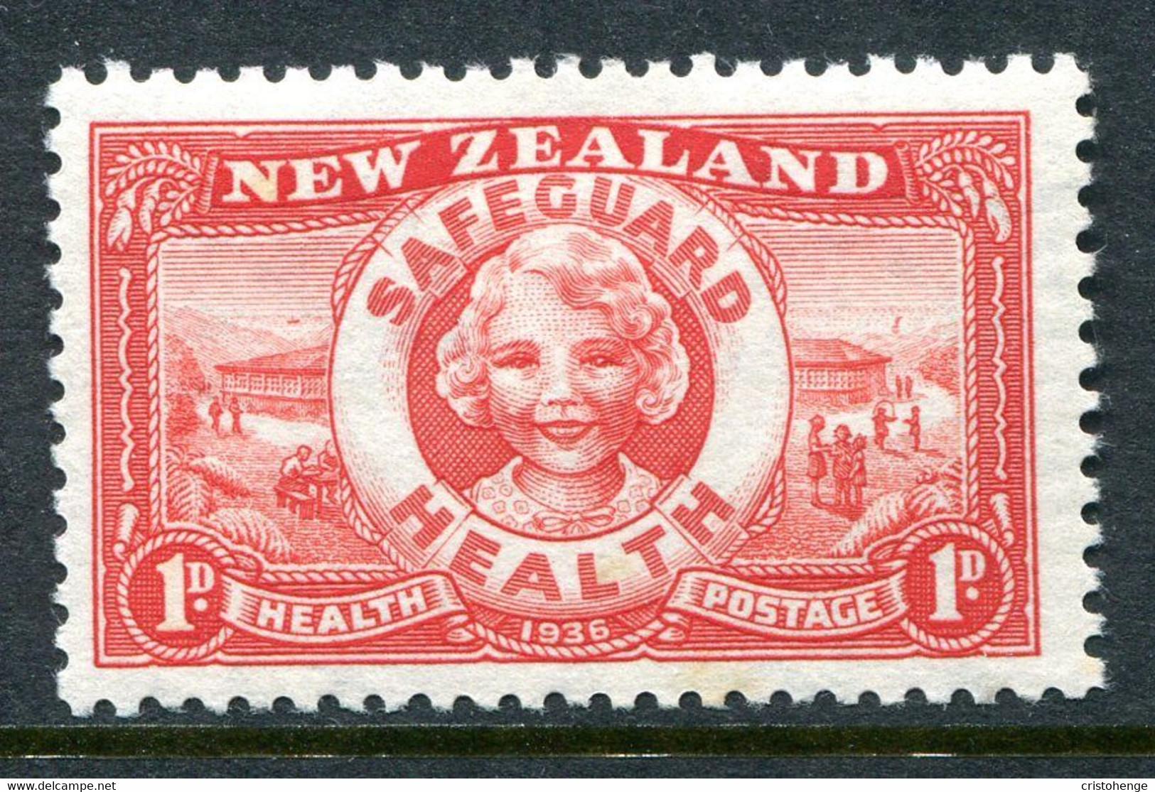 New Zealand 1936 Health - Lifebuoy HM (SG 598) - Unused Stamps