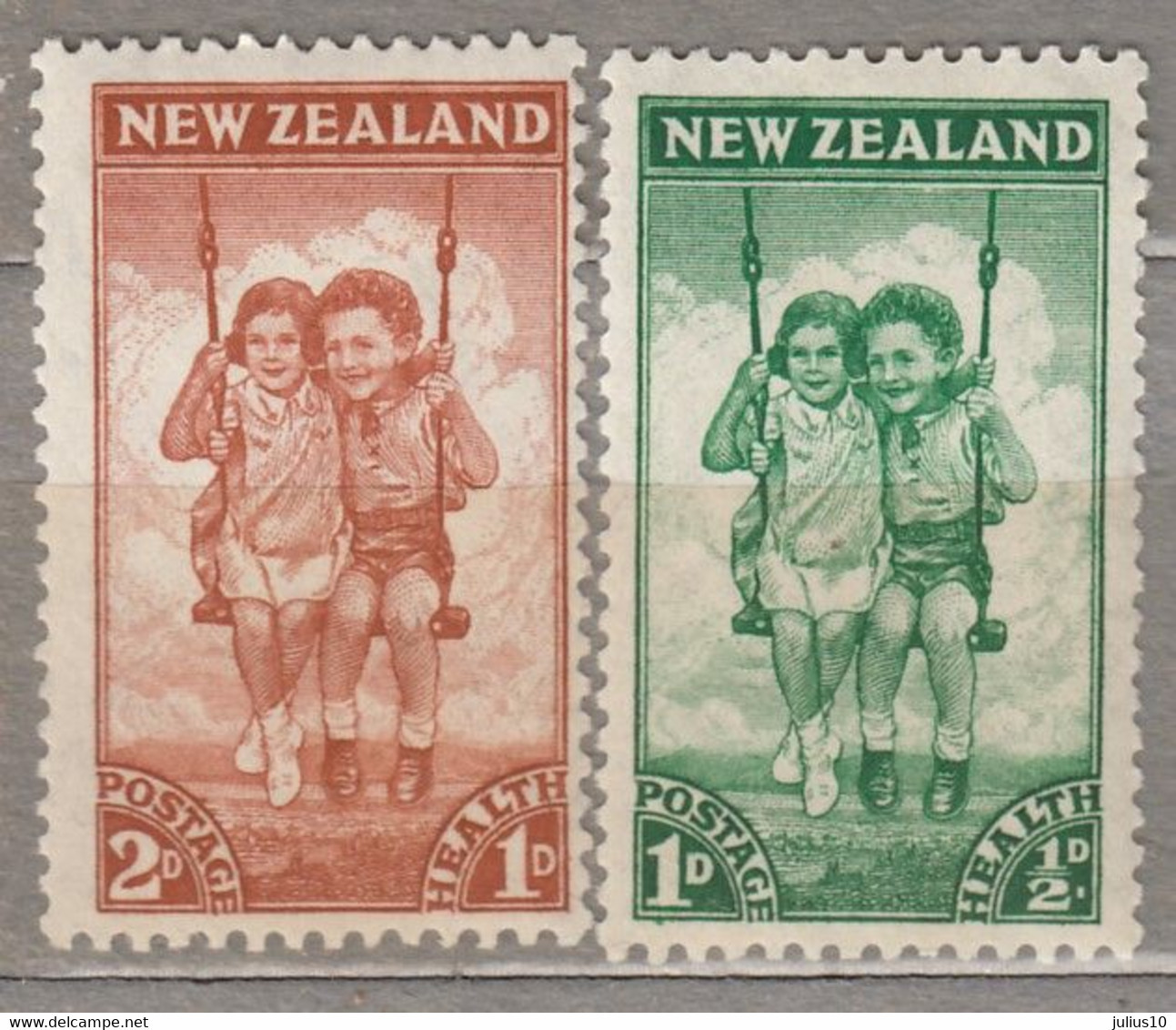 NEW ZEALAND 1942 Health Charity Children MNH(**) Mi 273-274 #17282 - Ungebraucht