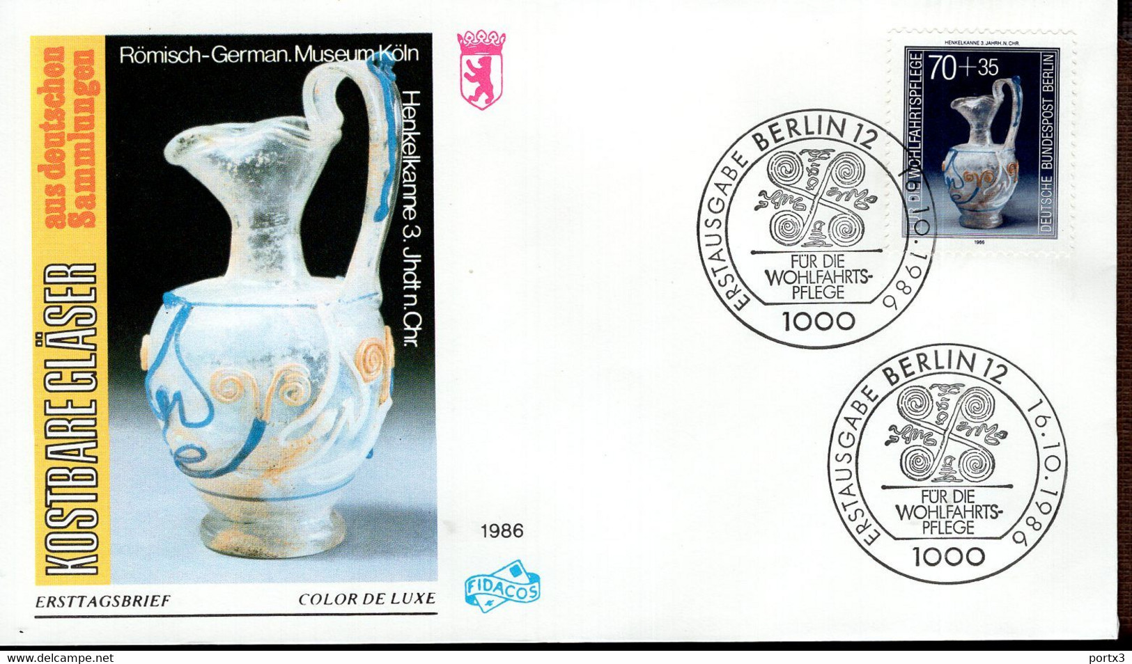 Berlin FDC aus 1986 ex 11 items  gestempelt / used / oblitéré (Berl 040)