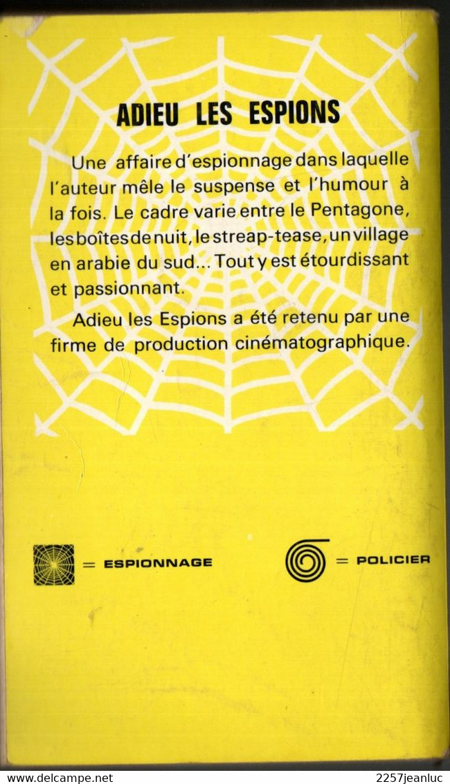 Roman Espionnage *Michel Lebrun Adieu Les Espions ! * Editions  Presses De La Cité  De 1967 - Presses De La Cité