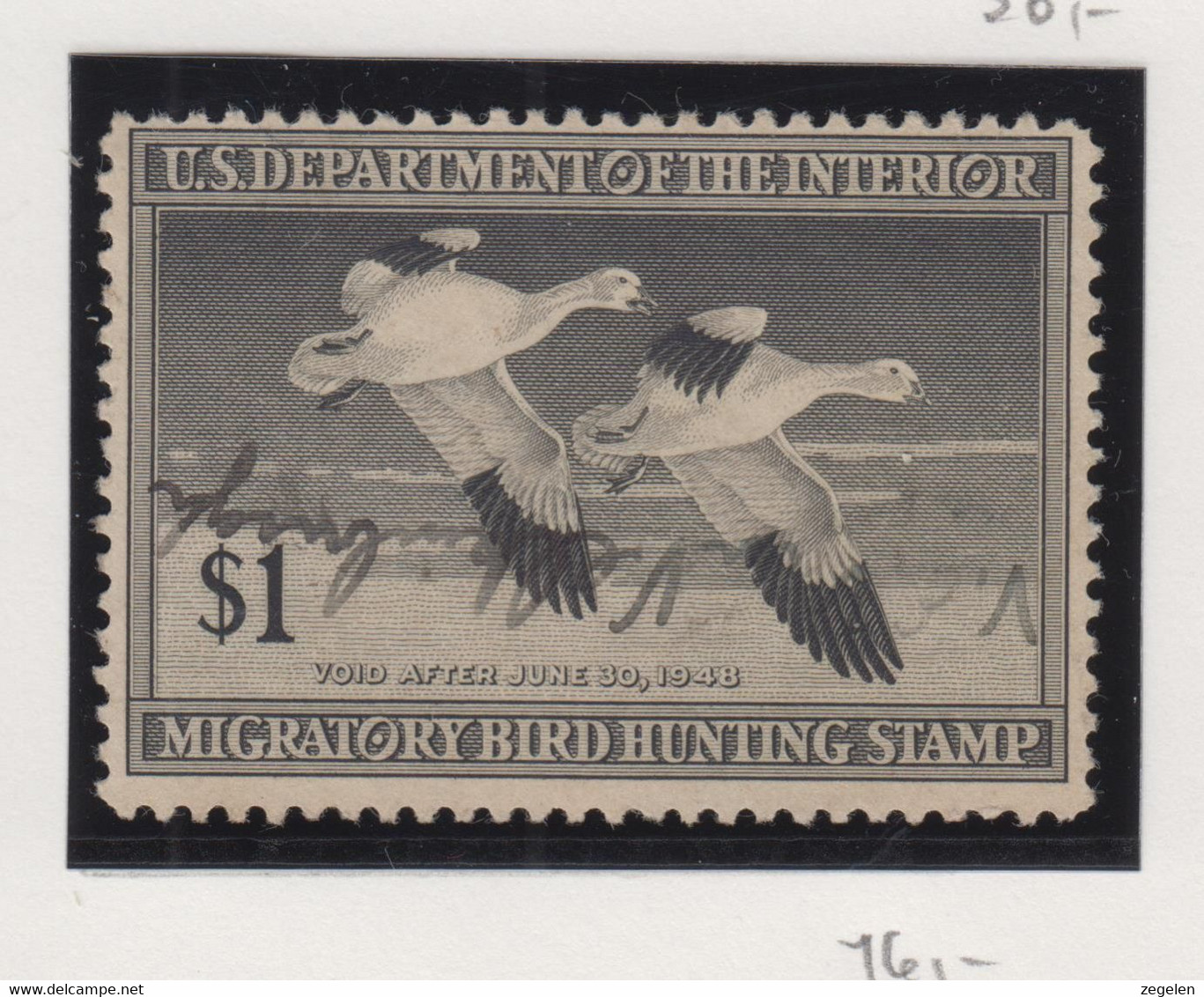 Verenigde Staten Scott Cataloog Duck Stamp RW14 - Duck Stamps