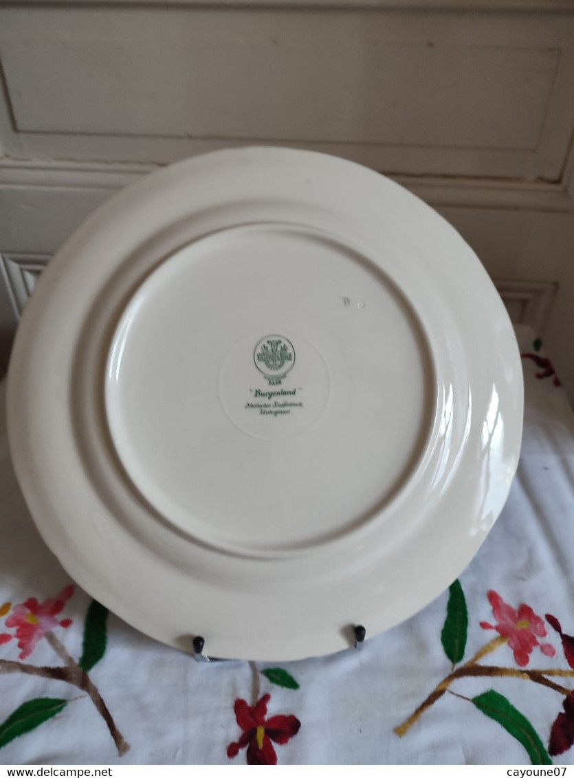 Villeroy & Boch plat de service rond en faïence du  service Burgenland bleu