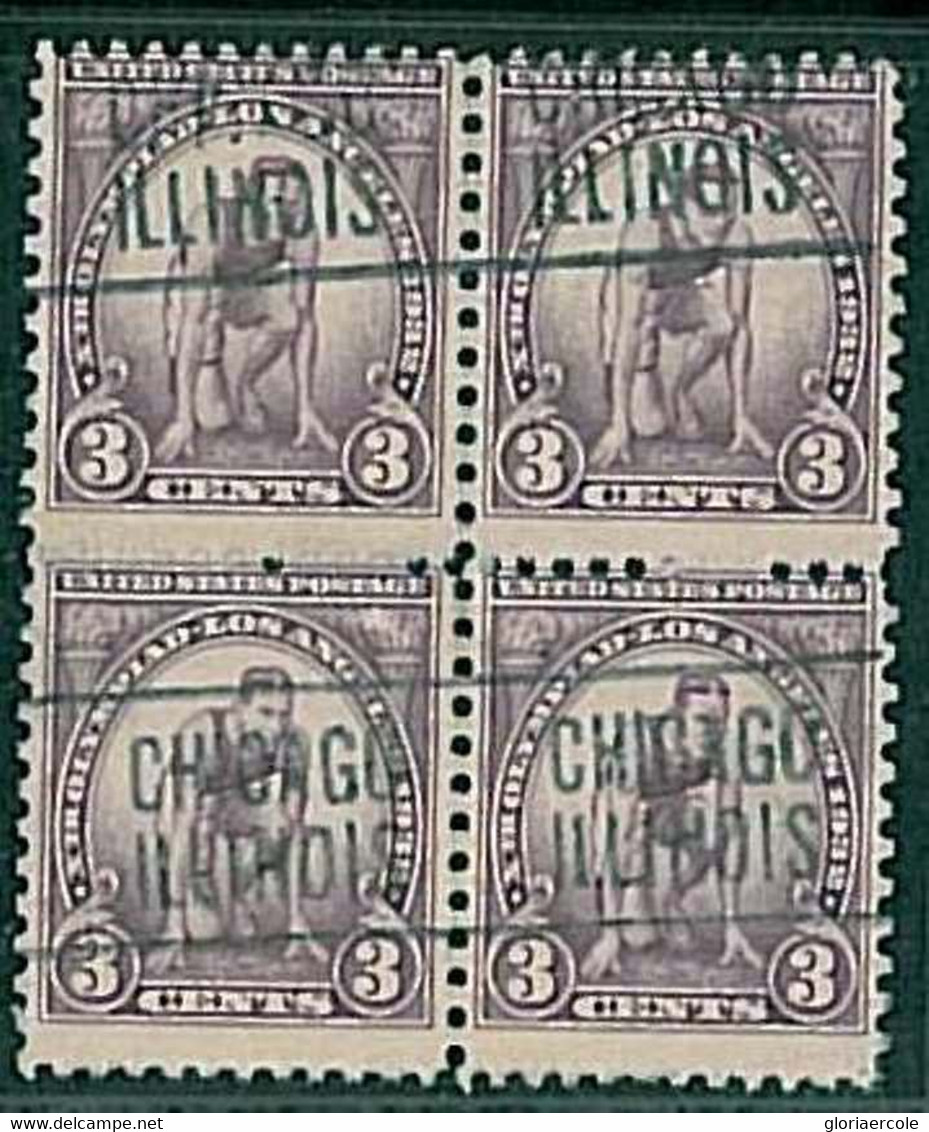 30933 - USA -  OLYMPIC GAMES 1932  - Pre-stamped Block Of 4 : CHICAGO, ILL - Estate 1932: Los Angeles