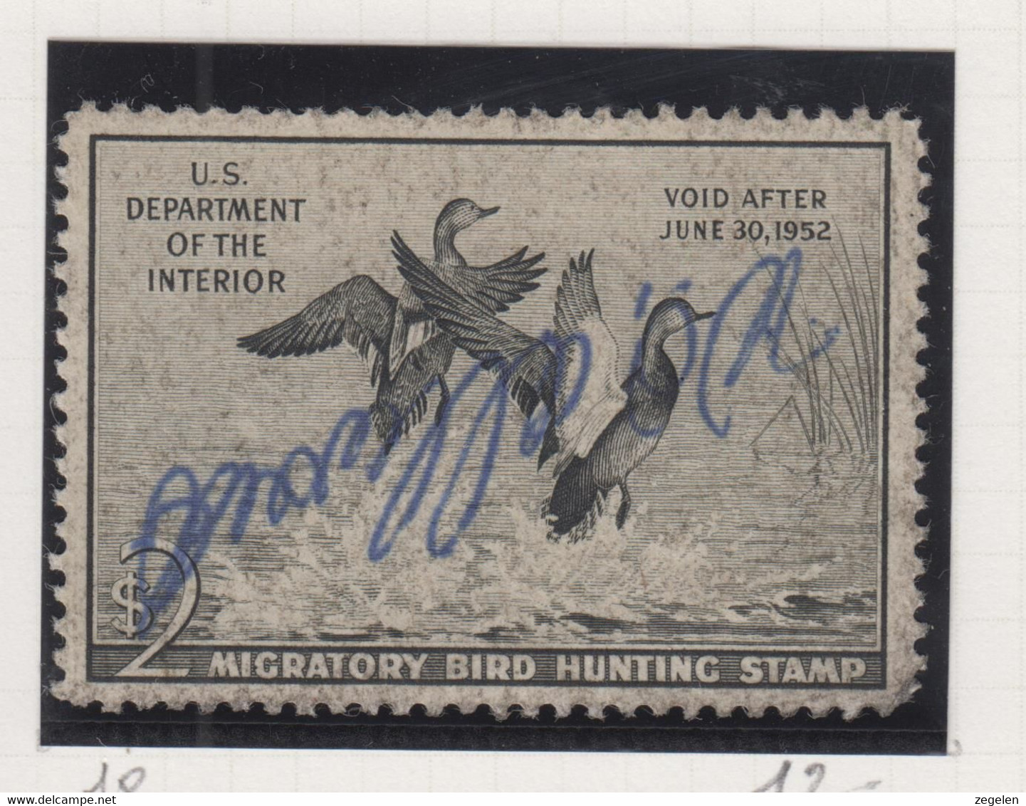 Verenigde Staten Scott Cataloog Duck Stamp RW18 - Duck Stamps