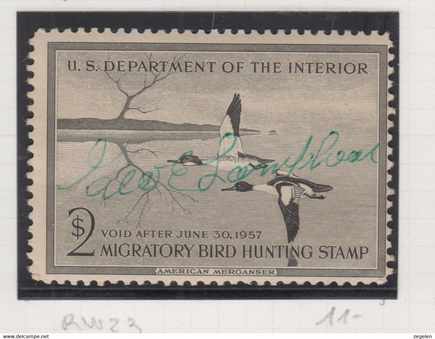 Verenigde Staten Scott Cataloog Duck Stamp RW23 - Duck Stamps