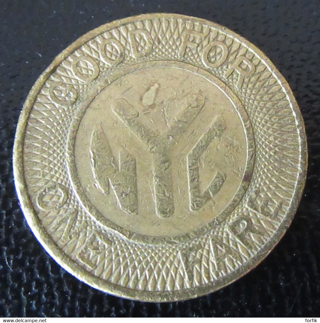 Etats-Unis / United States - Jeton Metro New-York City Transot Authority / Good For One Fare - Monedas/ De Necesidad