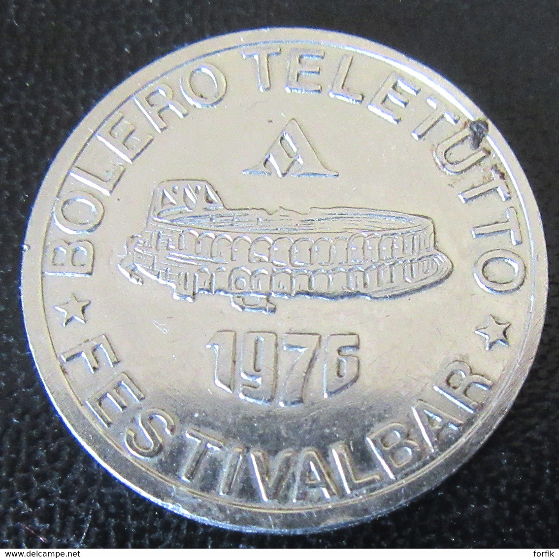 Italie / Italia - Jeton UNICEF 1976 Bolero Teletutto Festivalbar - Diam. 28mm, 8,45g - Professionnels/De Société