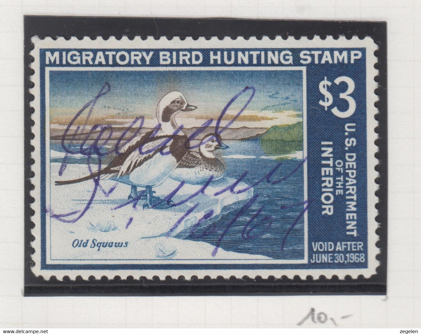 Verenigde Staten Scott Cataloog Duck Stamp RW34 - Duck Stamps