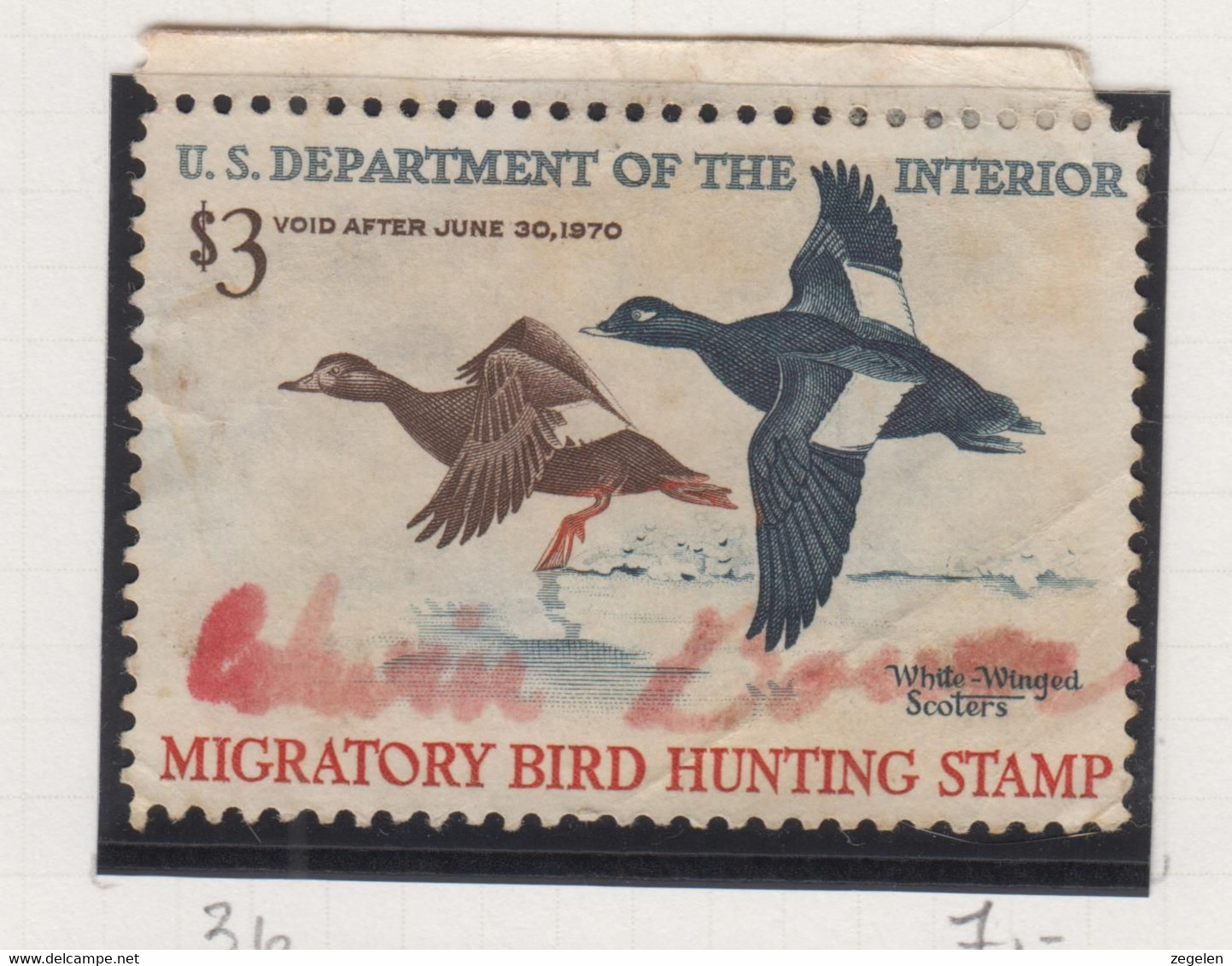 Verenigde Staten Scott Cataloog Duck Stamp RW36 - Duck Stamps