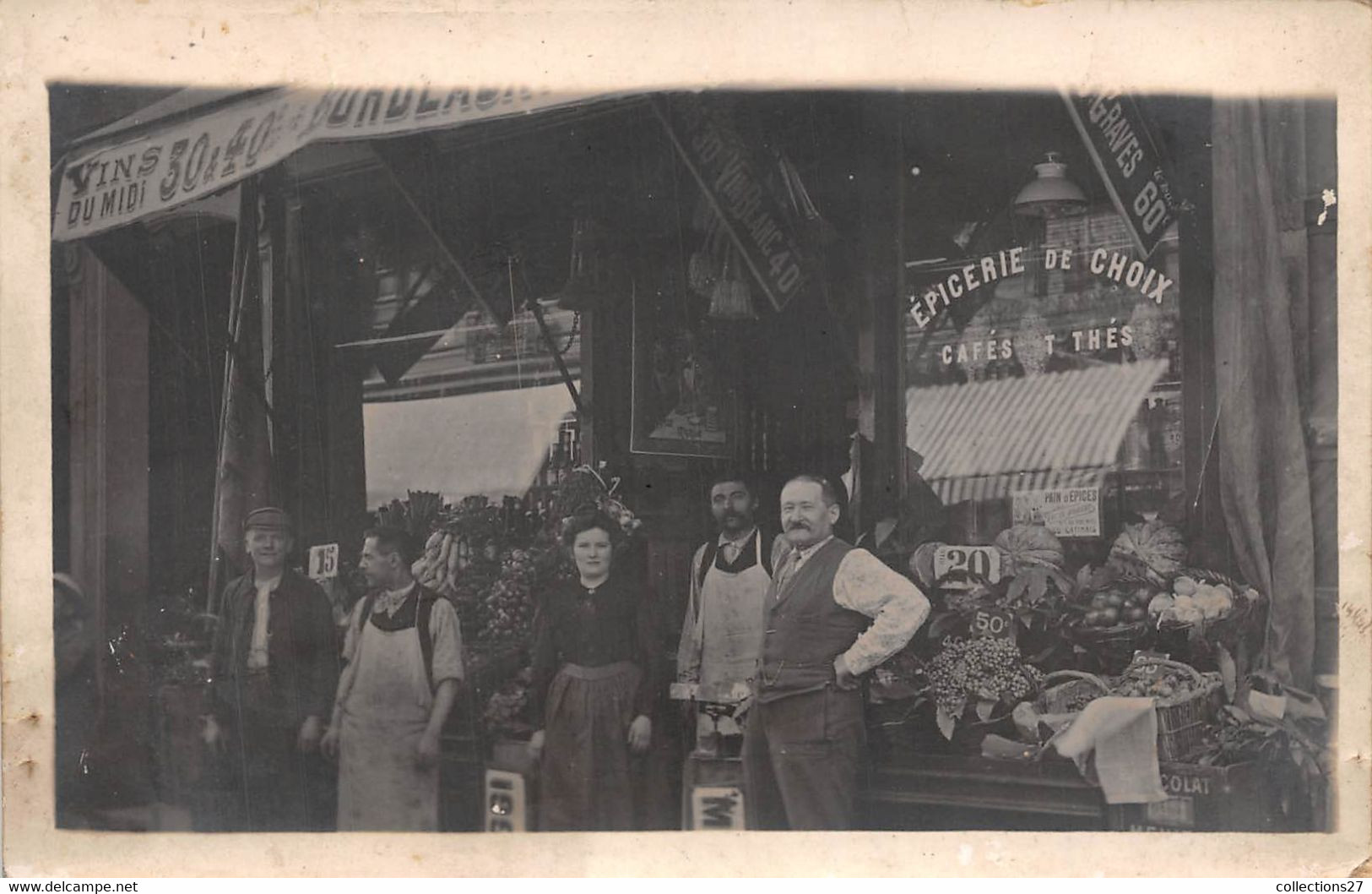 ÉPICERIE- CARTE PHOTO- A SITUER - Winkels