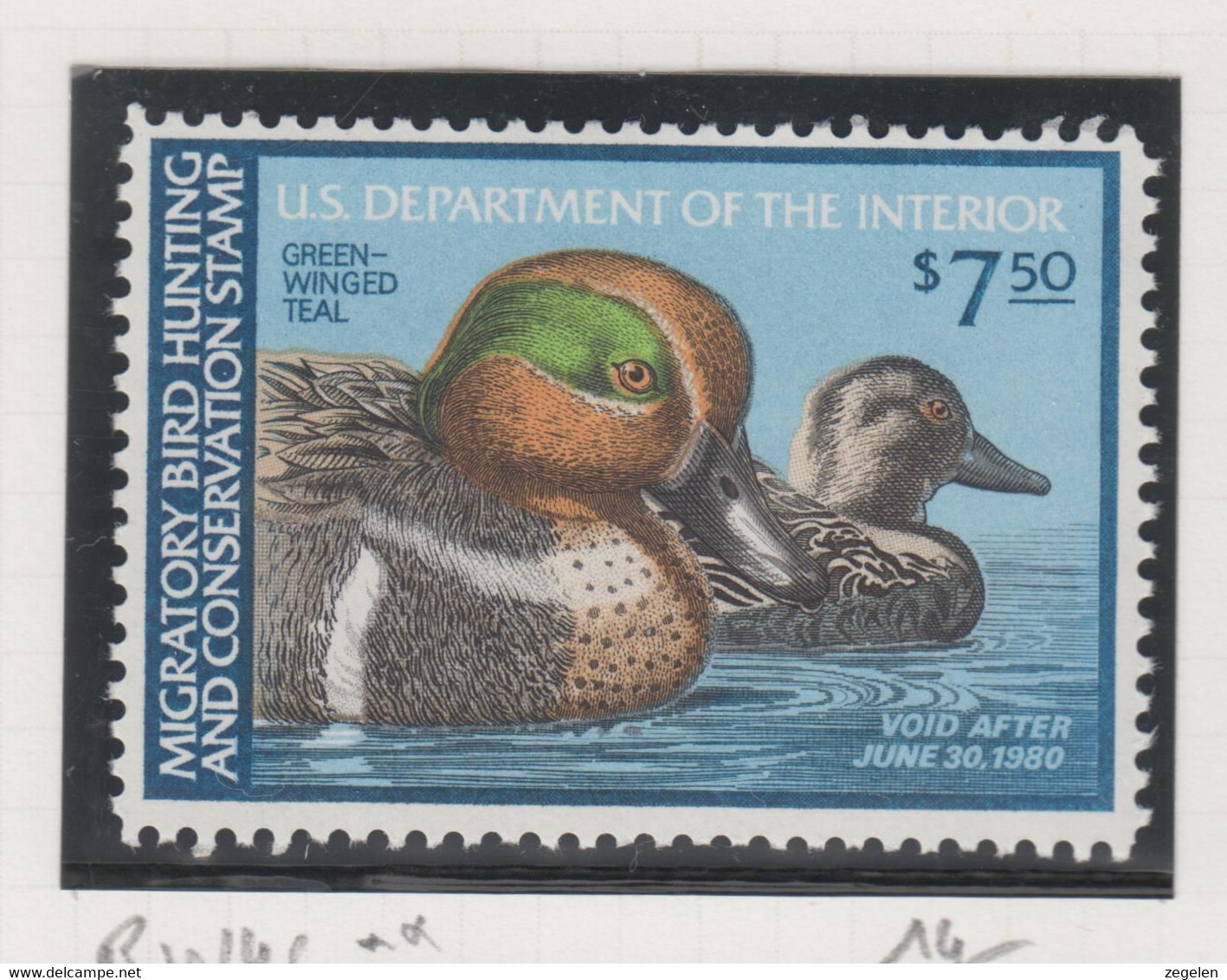 Verenigde Staten Scott Cataloog Duck Stamp RW46 MNH ** - Duck Stamps