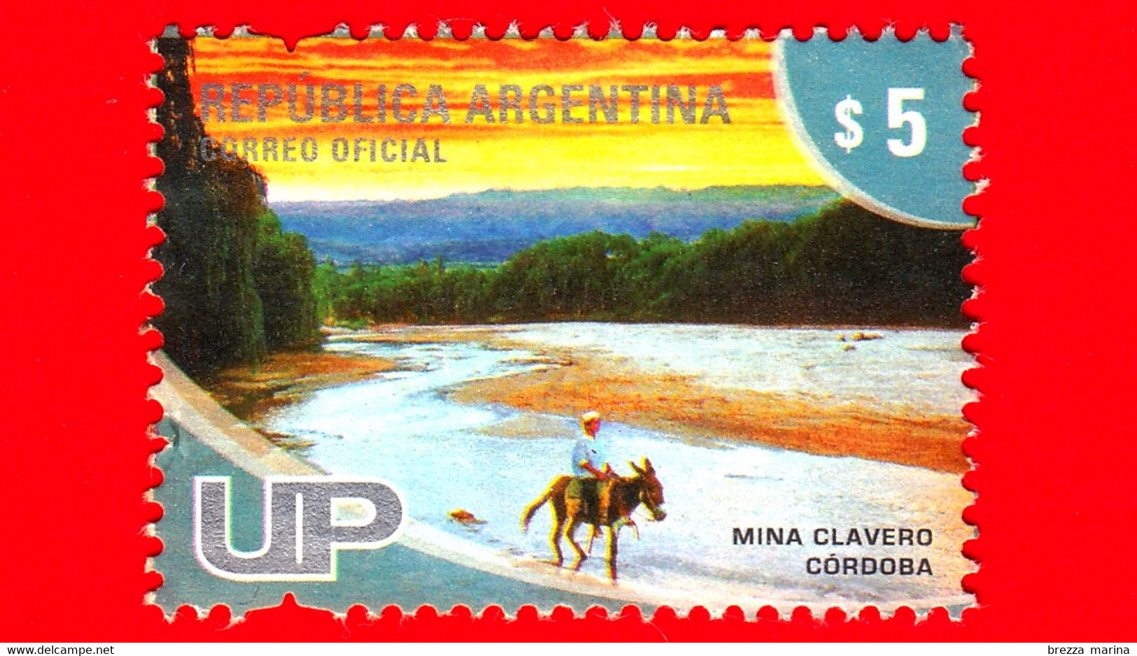 ARGENTINA - Usato - 2008 - Attrazioni Turistiche - Mina Clavero - Cordoba  - $ 5.00 - Oblitérés