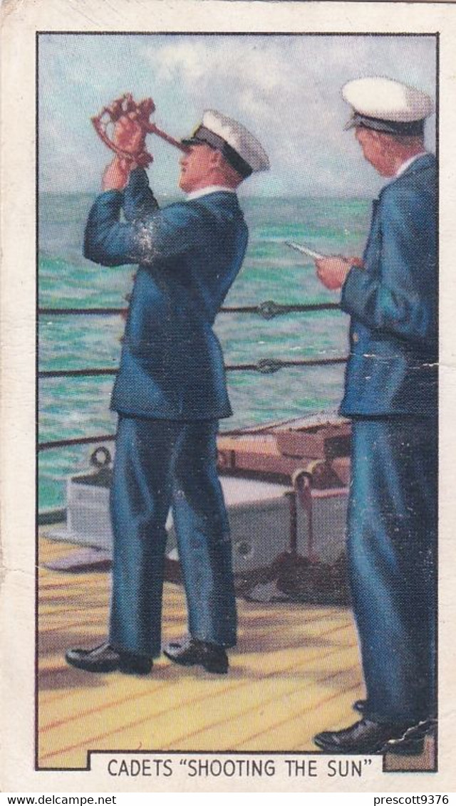 The Navy 1937 - 12 Shooting The Sun  - Gallaher Cigarette Card - Original - Military - Gallaher
