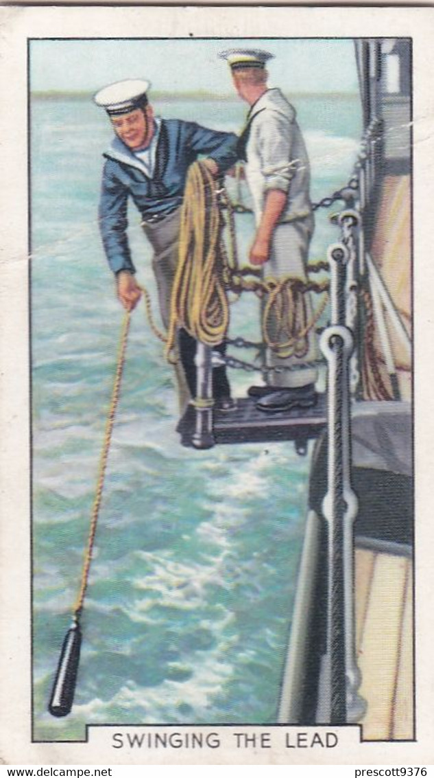 The Navy 1937 - 18 Swinging The Lead - Gallaher Cigarette Card - Original - Military - Gallaher