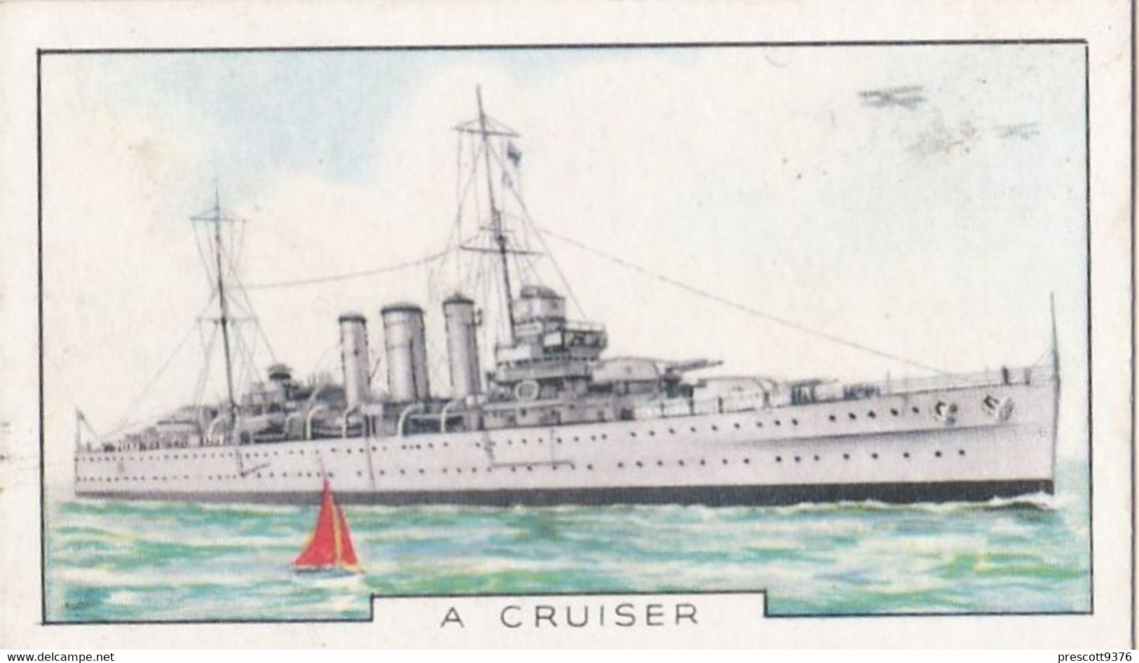 The Navy 1937 - 38 HMS Suffolk - Gallaher Cigarette Card - Original - Military - Gallaher