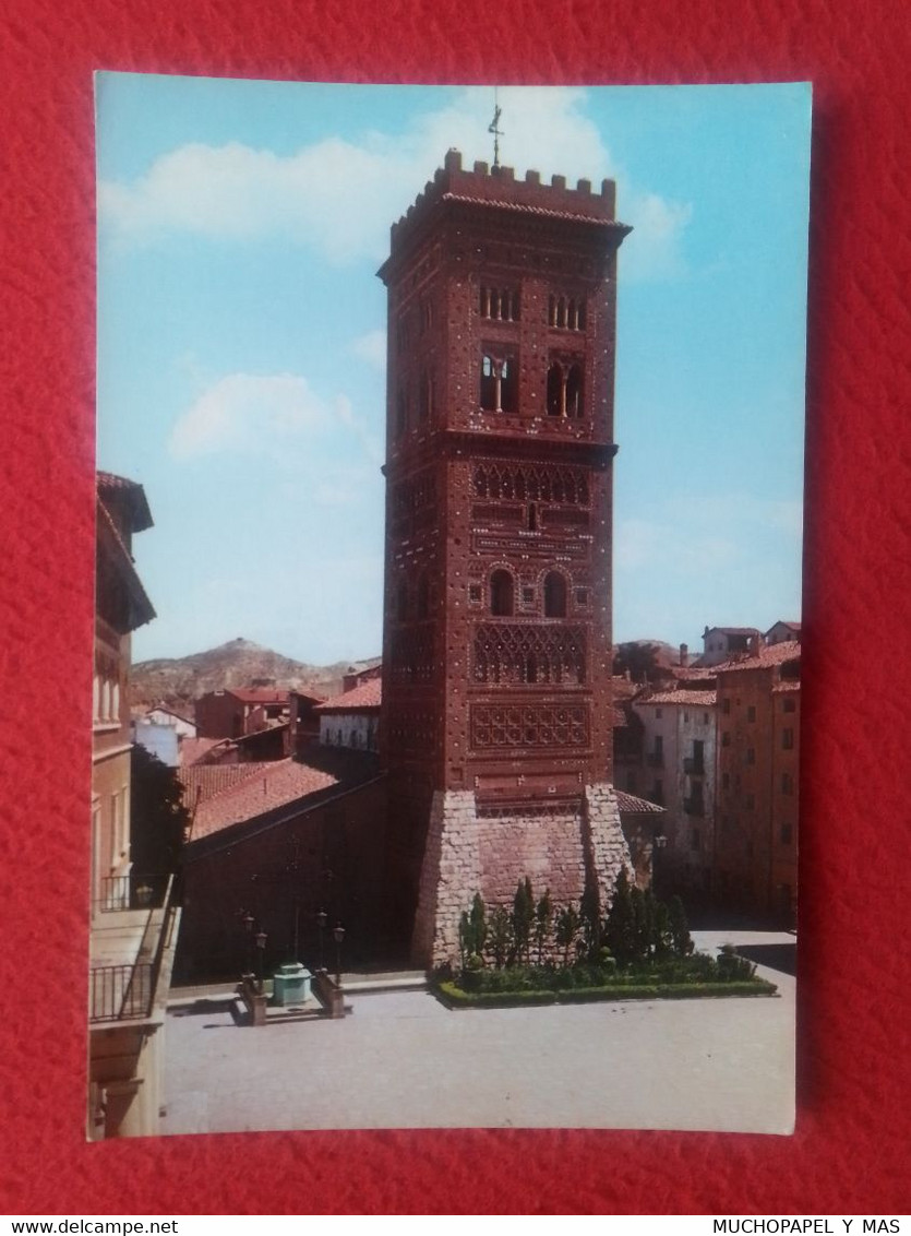 SPAIN POST CARD POSTAL CARTE POSTALE Nº 8 TERUEL IGLESIA DE SAN MARTÍN TORRE MUDÉJAR, EGLISE..ARAGÓN, COMERCIAL G.F. VER - Teruel