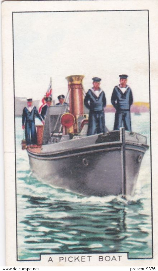 The Navy 1937 - 41 A Picket Boat  - Gallaher Cigarette Card - Original - Military - Gallaher