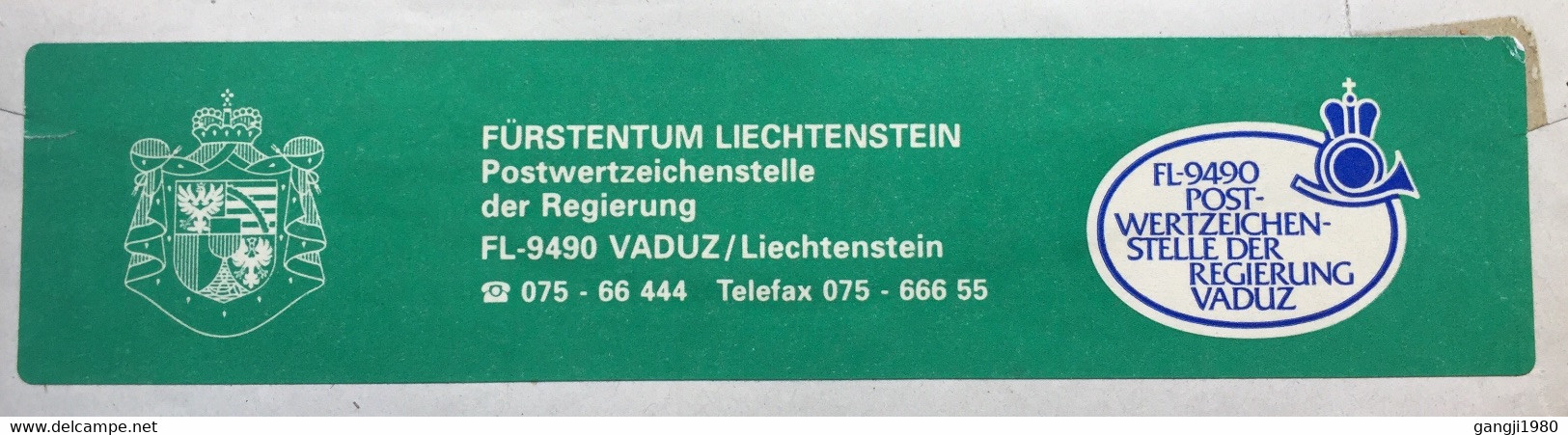 LIECHTENSTEIN 1999,COVER,3 STAMPS, PAINTING,BUILDING, CHURCH,ARCHITECTURE,NATURE , VADUZ CANCEL,VIGNETTE LABEL,MUSIC - Briefe U. Dokumente