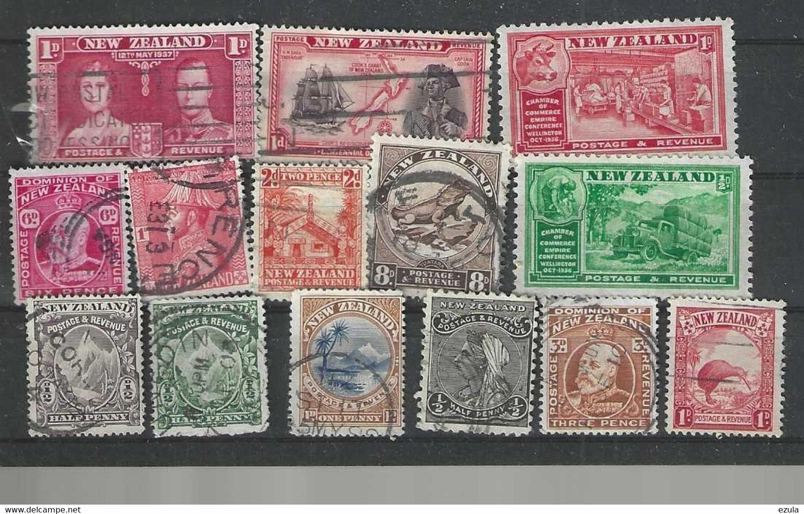 Timbres  Nouvelle Zélande - Collections, Lots & Series