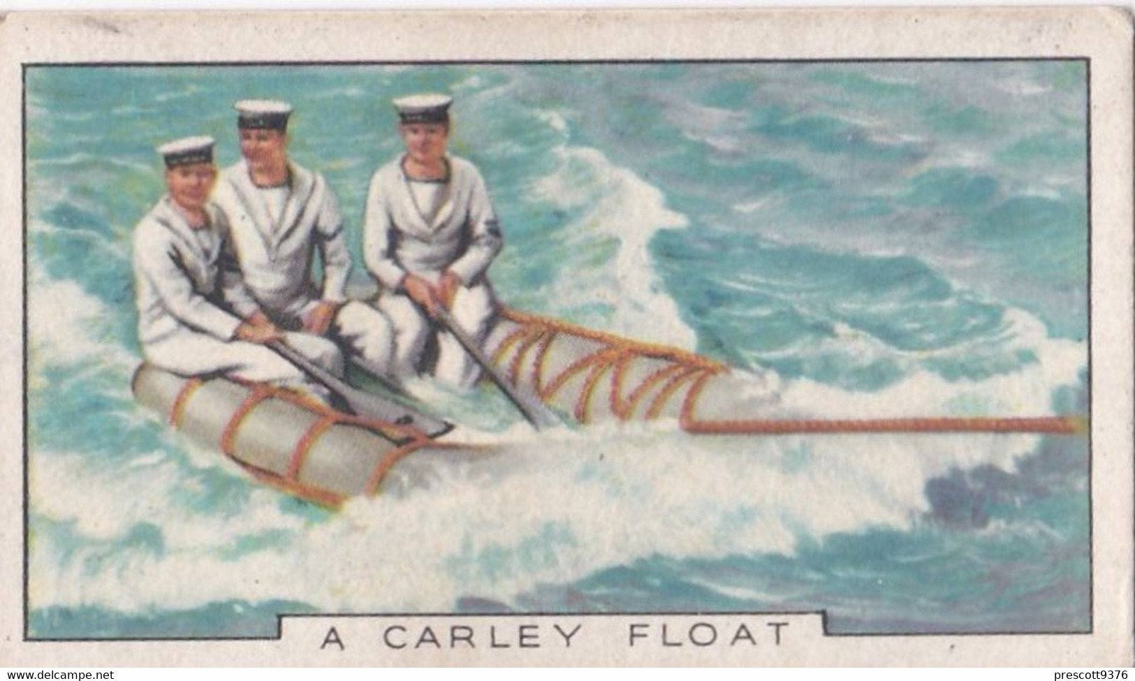 The Navy 1937 - 22 Cable Float  - Gallaher Cigarette Card - Original - Military - Gallaher