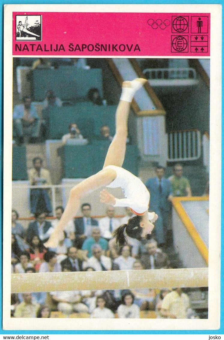 NATALIA SHAPOSHNIKOVA (Russia) - Yugoslavian Old ROOKIE Card Svijet Sporta * Gymnastics Gymnastique Gymnastik Ginnastica - Gymnastiek