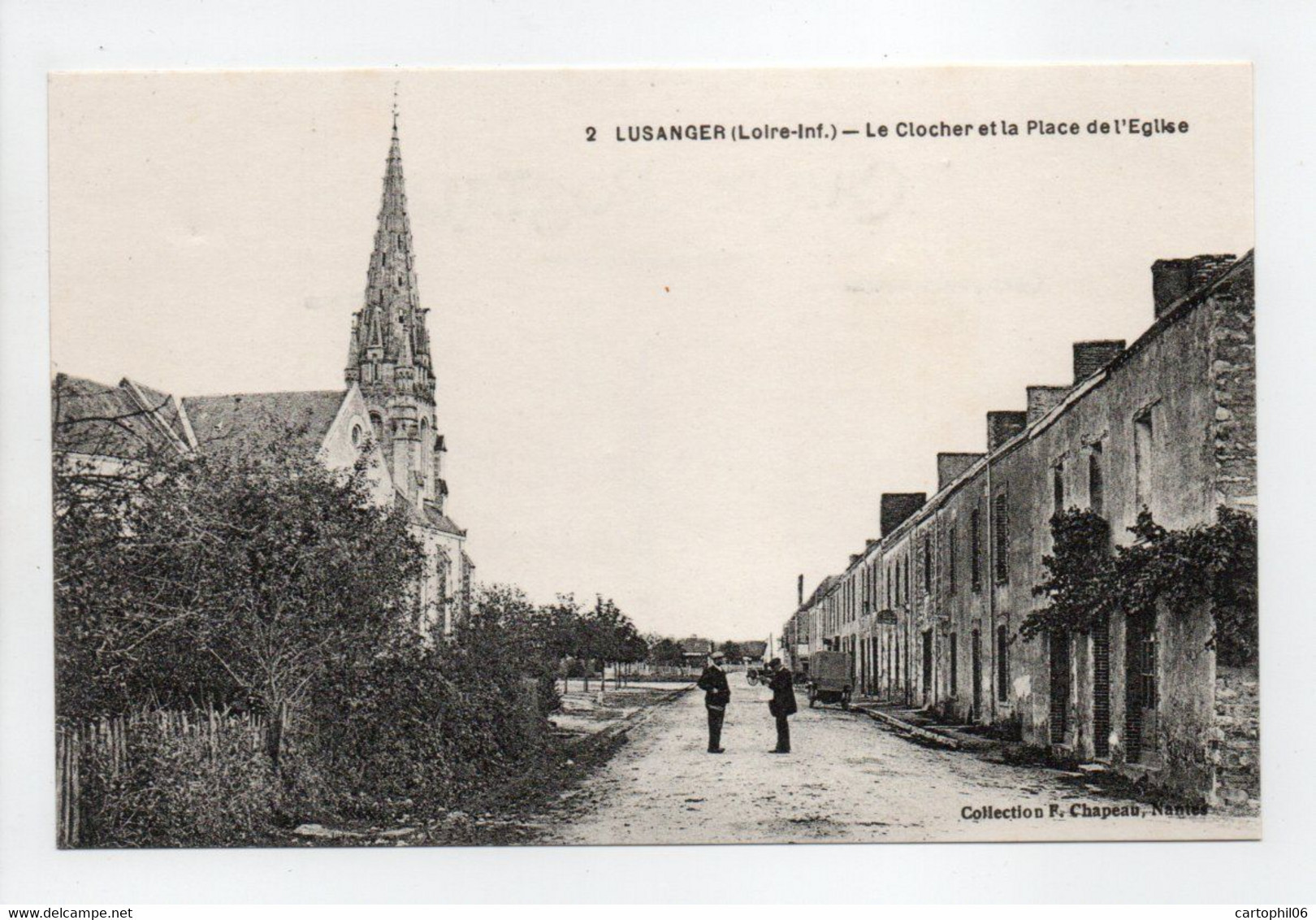 - CPA LUSANGER (44) - Le Clocher Et La Place De L'Eglise - Collection Chapeau N° 2 - - Sonstige & Ohne Zuordnung