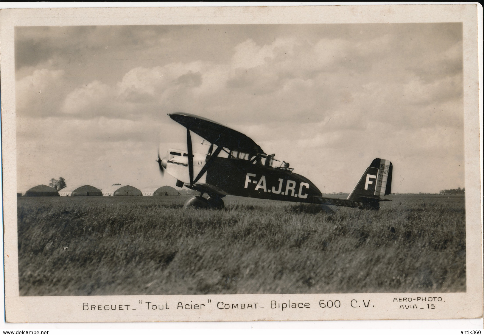 CPA Aviation Avion BREGUET Tout Acier Combat Biplace 600 CV Aero-photo Avia 15 - 1919-1938