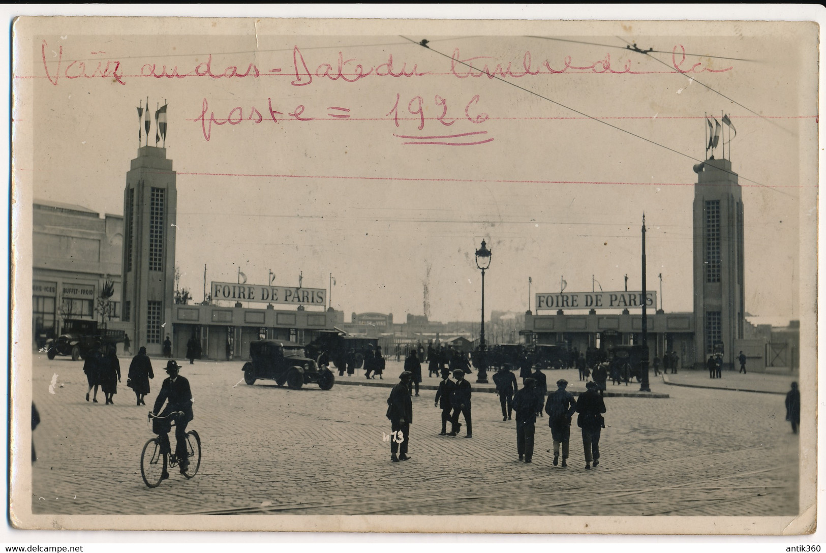 CPA 75 PARIS Carte Photo Foire De Paris 1926 - Expositions