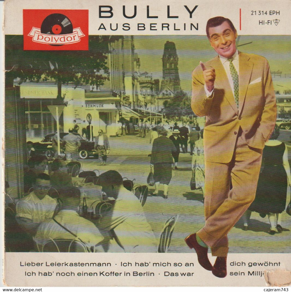 45T. BULLY AUS BERLIN. Lieber Leierkastenmann - +3 - Pressage GERMANY - Allemagne - Other - German Music