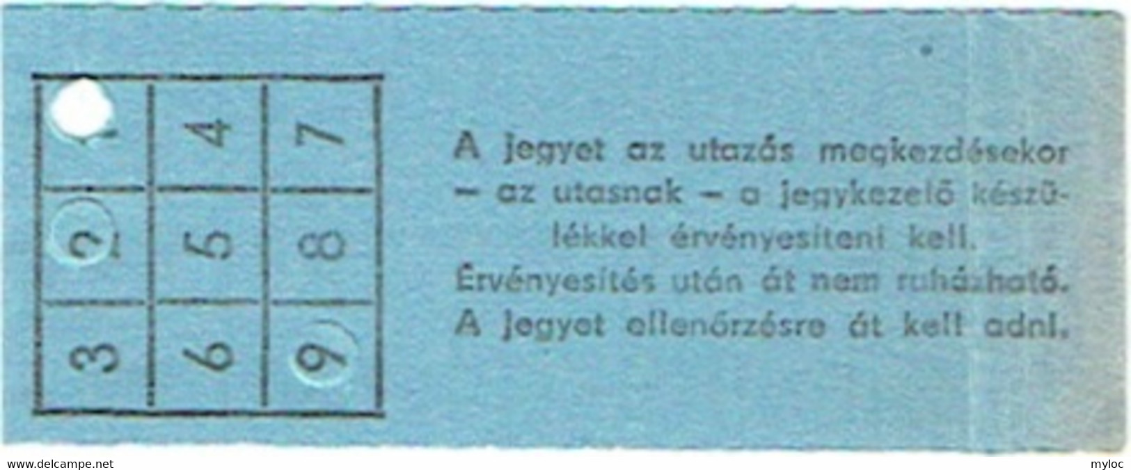 Ancien Billet/Ticket. Hungary/Hongrie. Autobus. Autobusz Vonaljegy. - Europe