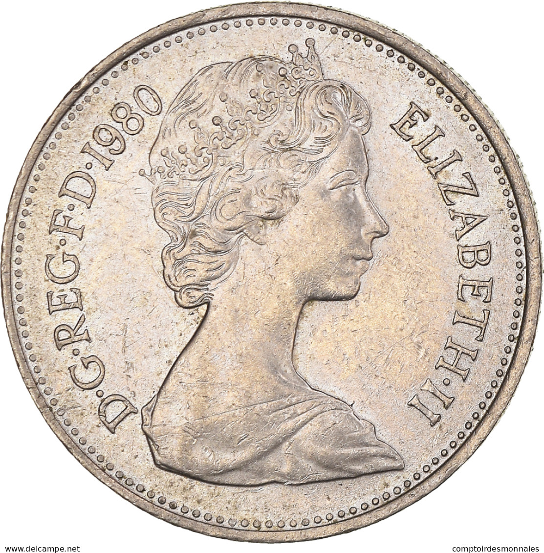 Monnaie, Grande-Bretagne, Elizabeth II, 5 New Pence, 1980, SUP, Cupro-nickel - 5 Pence & 5 New Pence