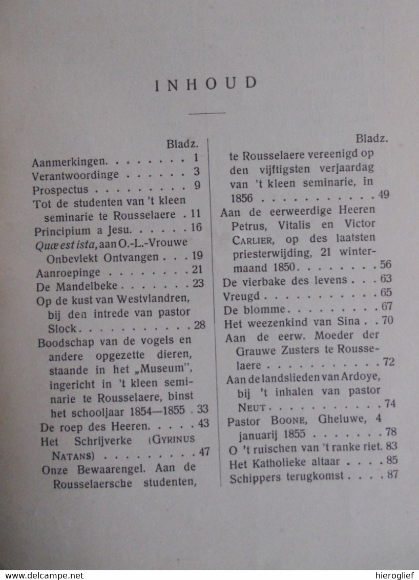 GUIDO GEZELLE 's DICHTWERKEN - DICHTOEFENINGEN - 1930 brugge kortrijk roeselare