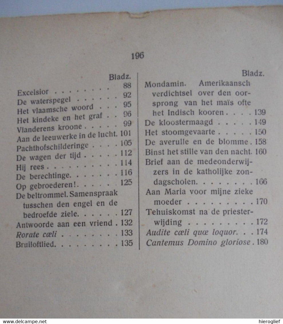 GUIDO GEZELLE 's DICHTWERKEN - DICHTOEFENINGEN - 1930 brugge kortrijk roeselare
