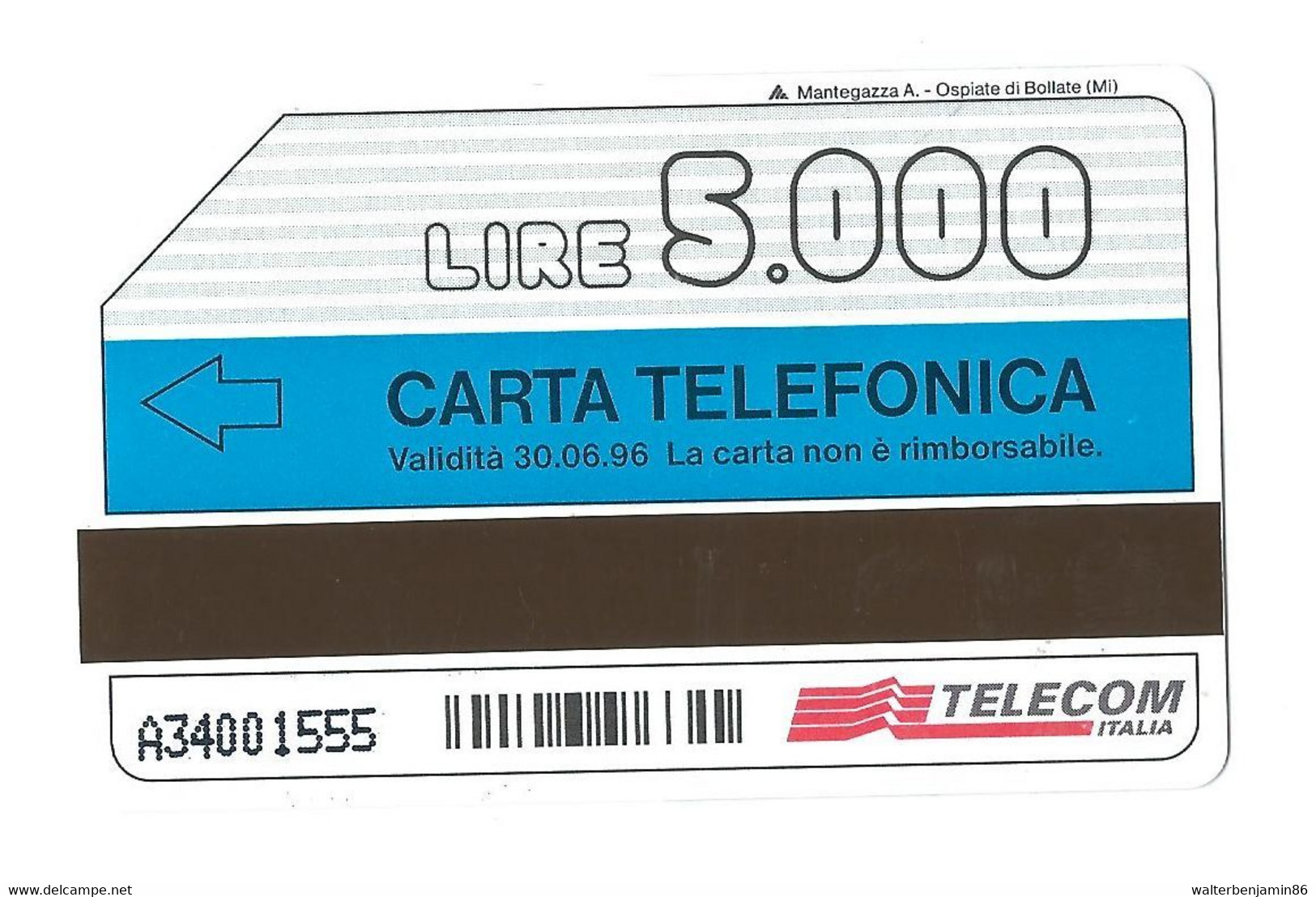 G 370 A C&C 2410 SCHEDA TELEFONICA USATA ADOTTATELO VARIANTE ALFANUMERICA - Errori & Varietà