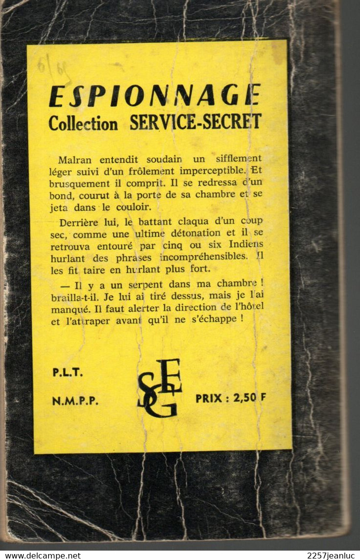 Roman Espionnage * Malram En Plein Brouillard Editions S.E.G De 1965 - Autres & Non Classés