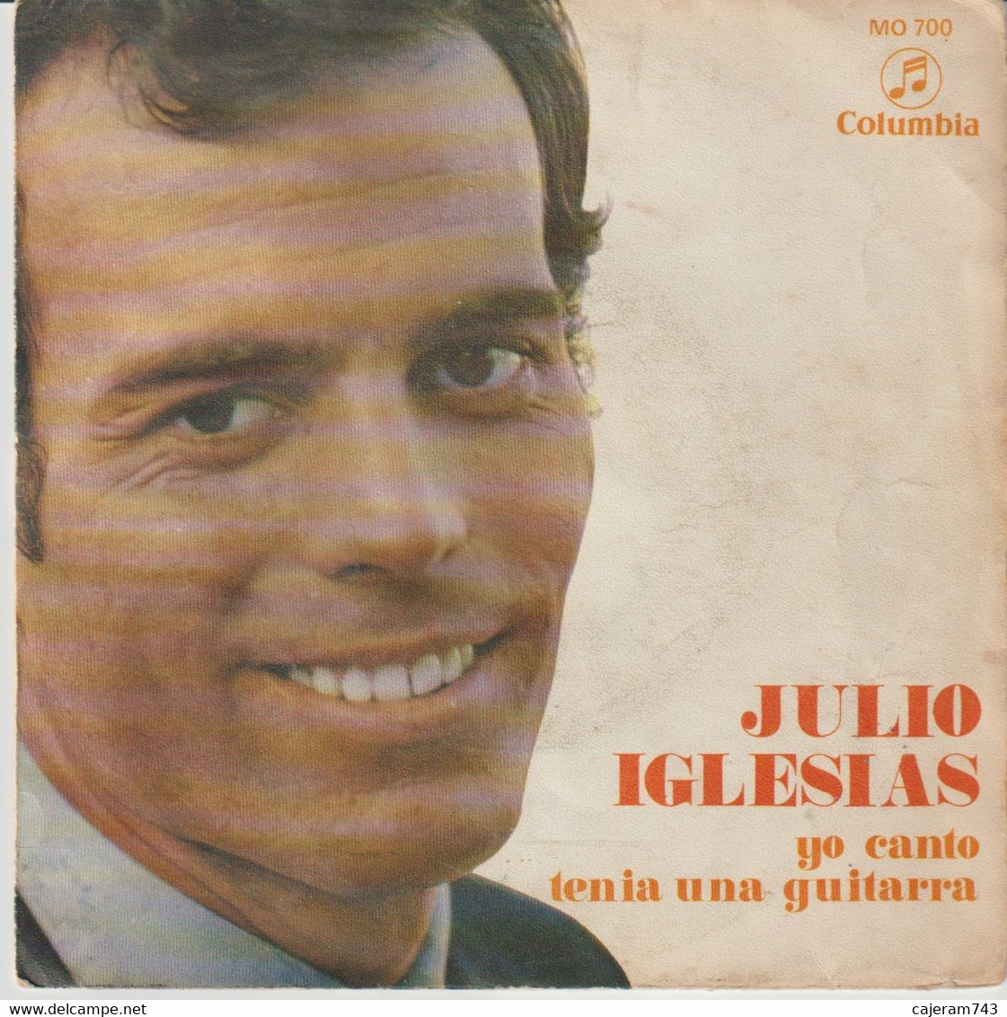 45T. JULIO IGLESIAS. Yo Canto - Tenia Una Guitarra. Pressage ESPAGNE - Spain - Otros - Canción Española