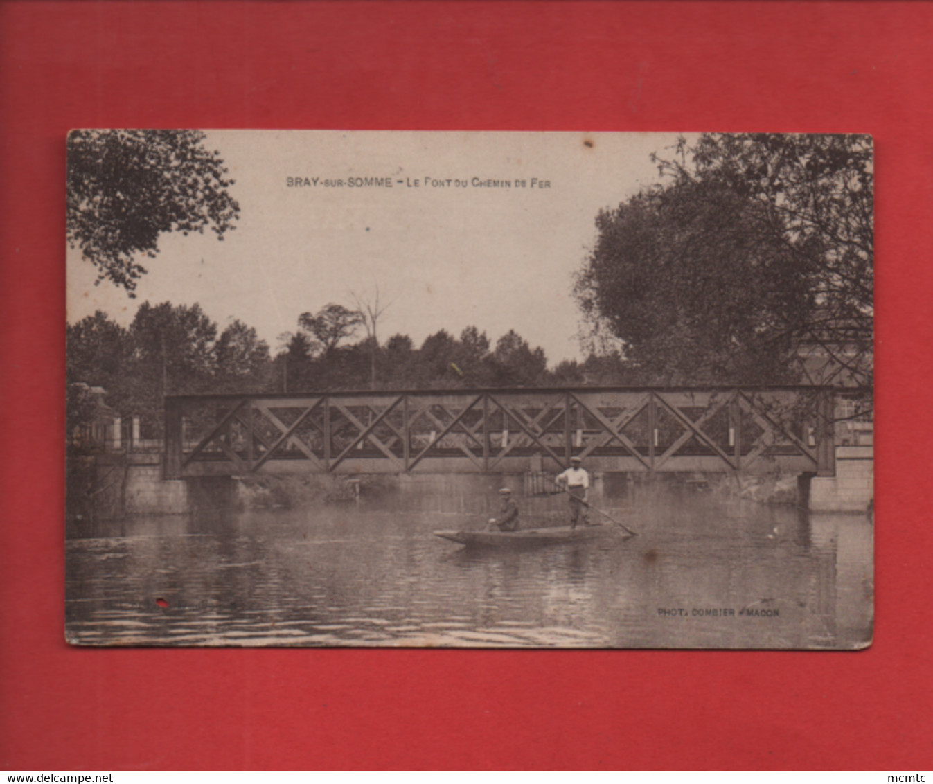 CPA Abîmée  - Bray Sur Somme - Le Pont De Chemin De Fer - Bray Sur Somme