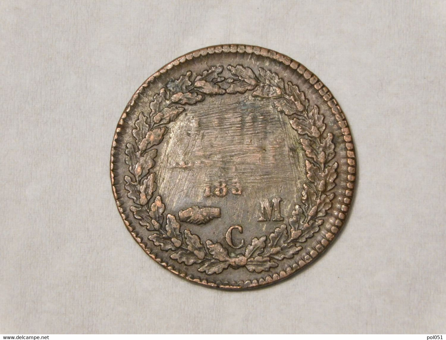 MONACO 5 CENTIMES 1838 MC - Charles III.