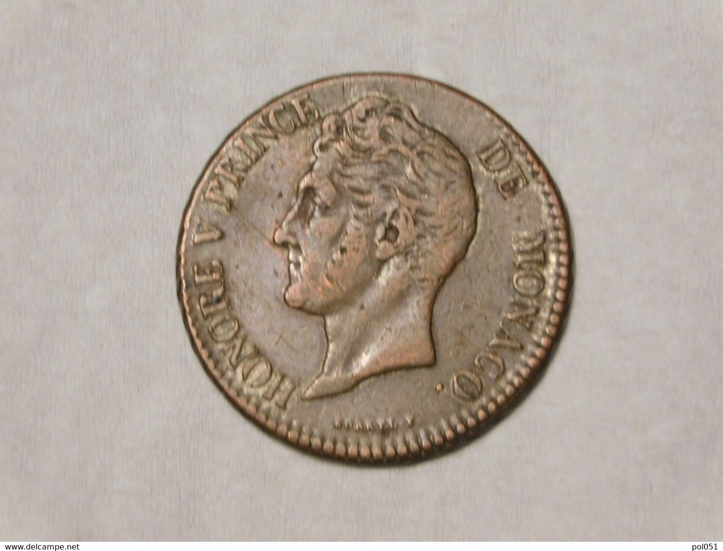 MONACO 5 CENTIMES 1838 MC - Charles III.