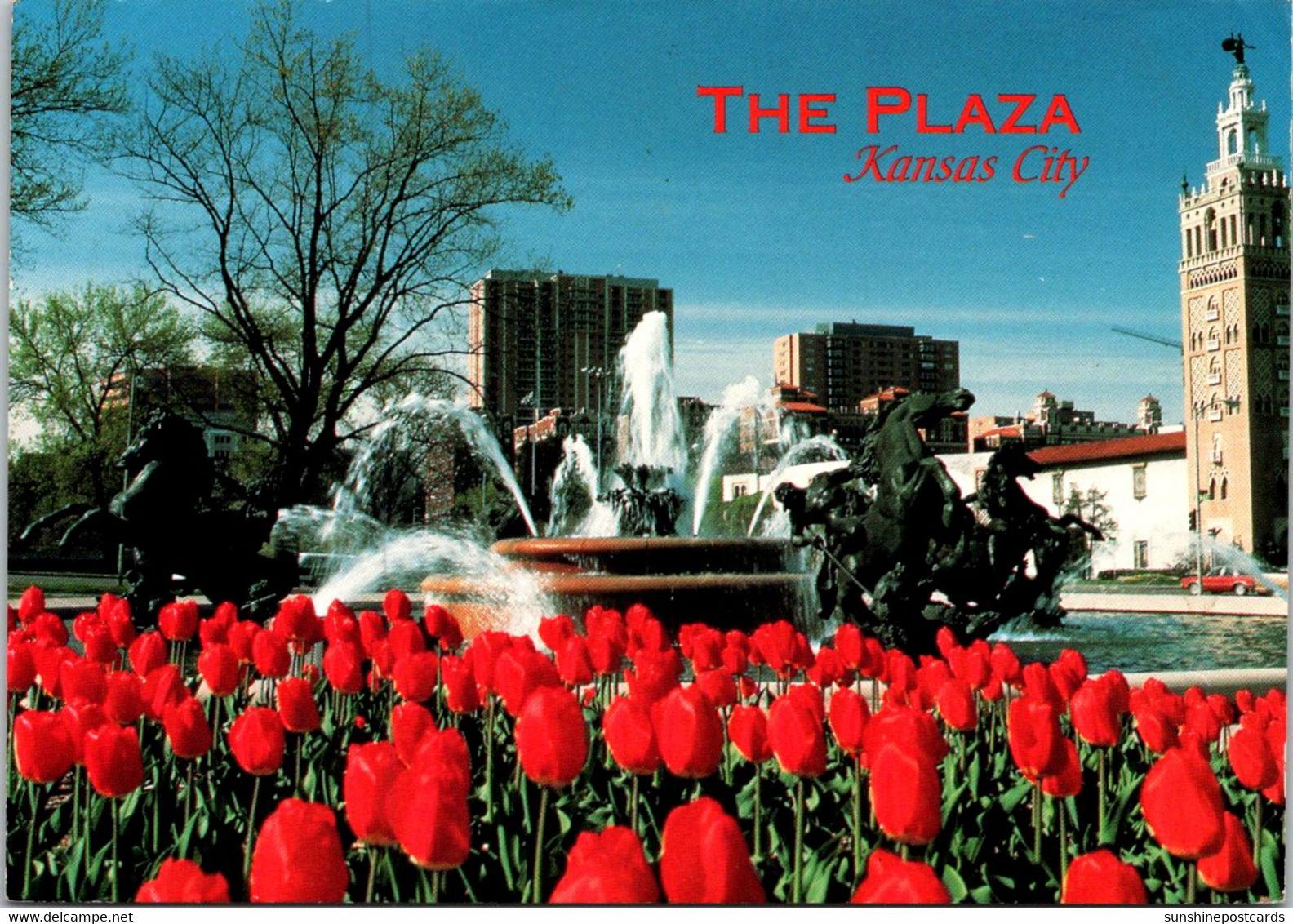 Missouri Kansas City Country Club Plaza J C Nichols Fountain & Giralda Tower 1995 - Kansas City – Missouri