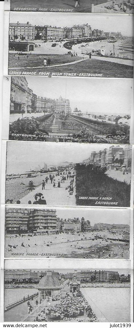 EASTBOURNE ..-- SUSSEX ..-- ANGLETERRE ..--+ 12 Petites Photos !  PHARE !!! . LIGHTHOUSE . Carte à Système . - Eastbourne