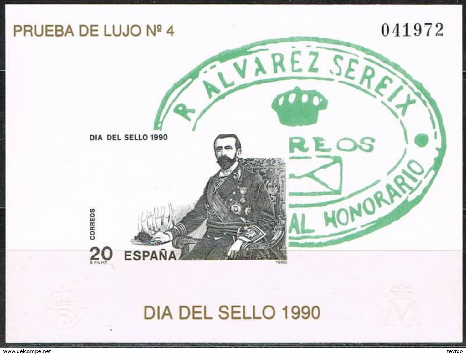 P0020# España 1990. PA. Día Del Sello (M) - ED P20 - Prove & Ristampe