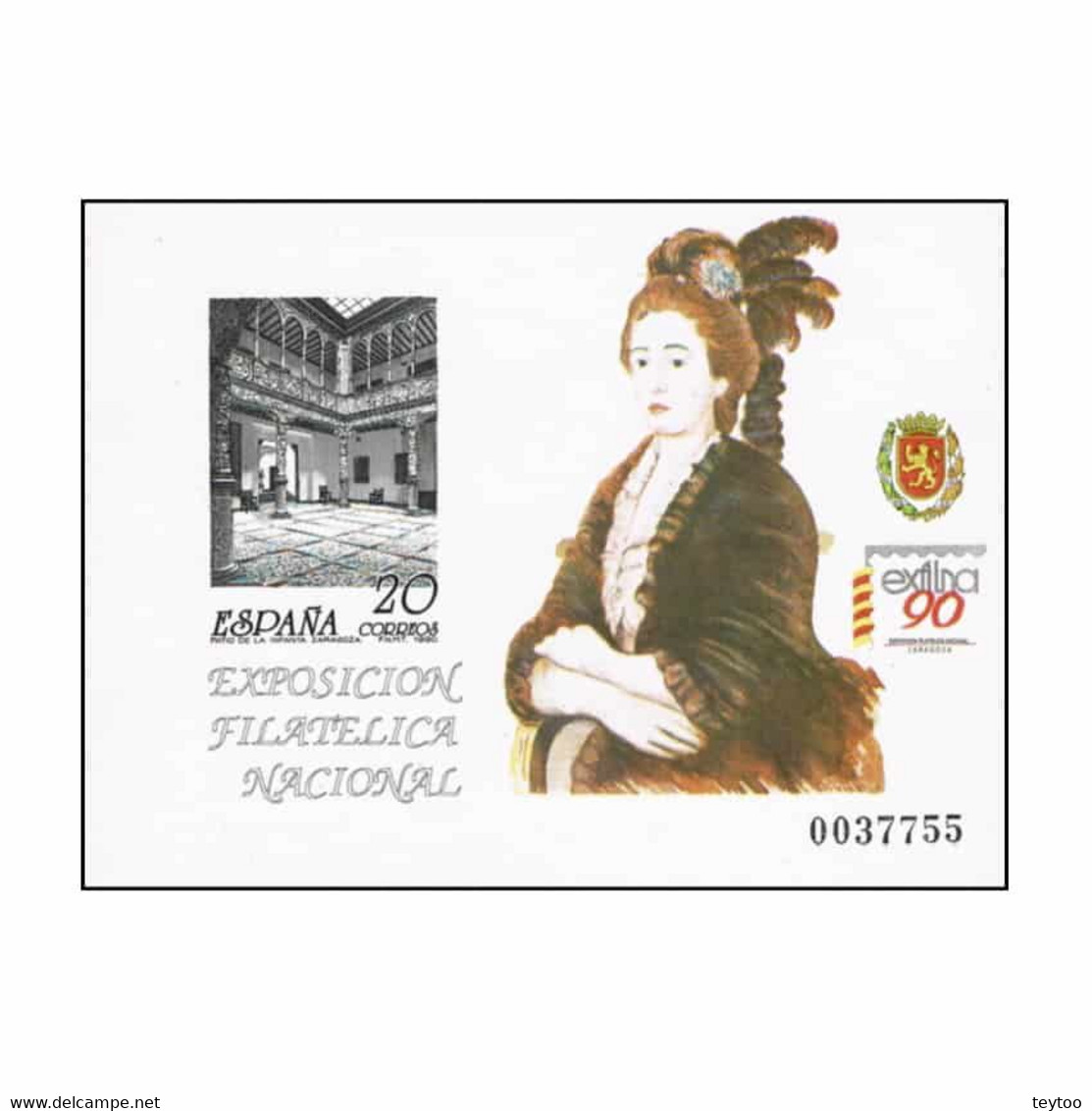 P0021# España 1990. PA. EXFILNA 90 (M) - ED P21 - Proofs & Reprints