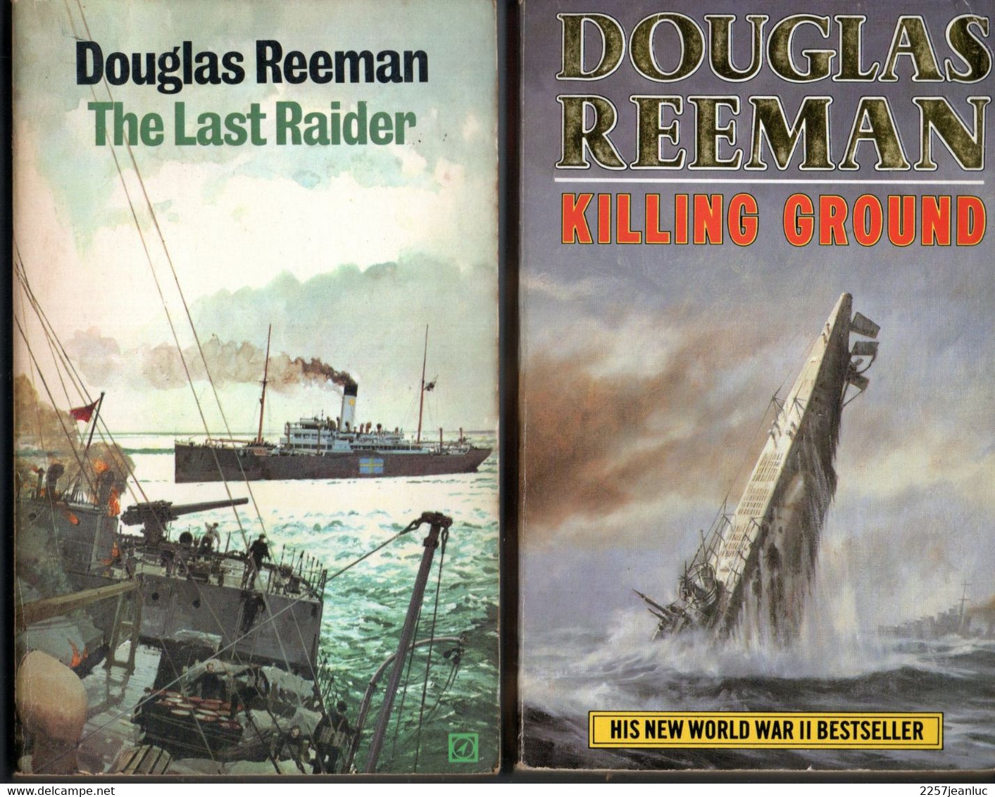 2  Romans Douglas Reeman Killing Ground  ( 1942 ) & The Last Raider ( 1917 ) - Wars Involving US