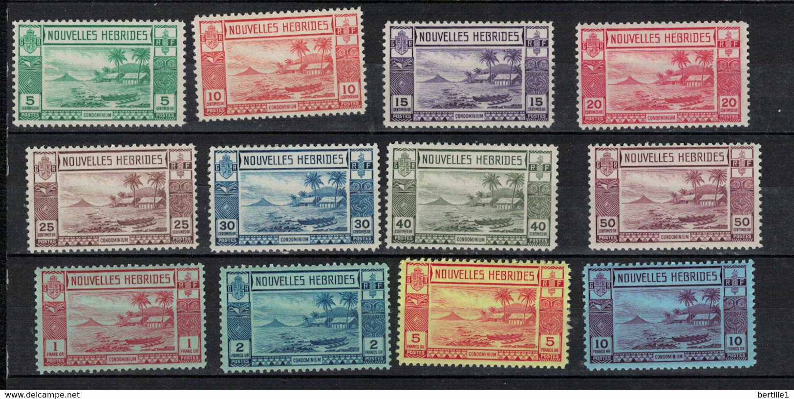 NOUVELLES HEBRIDES         N°  YVERT  :  100/111  NEUF SANS   CHARNIERES    _ - Unused Stamps