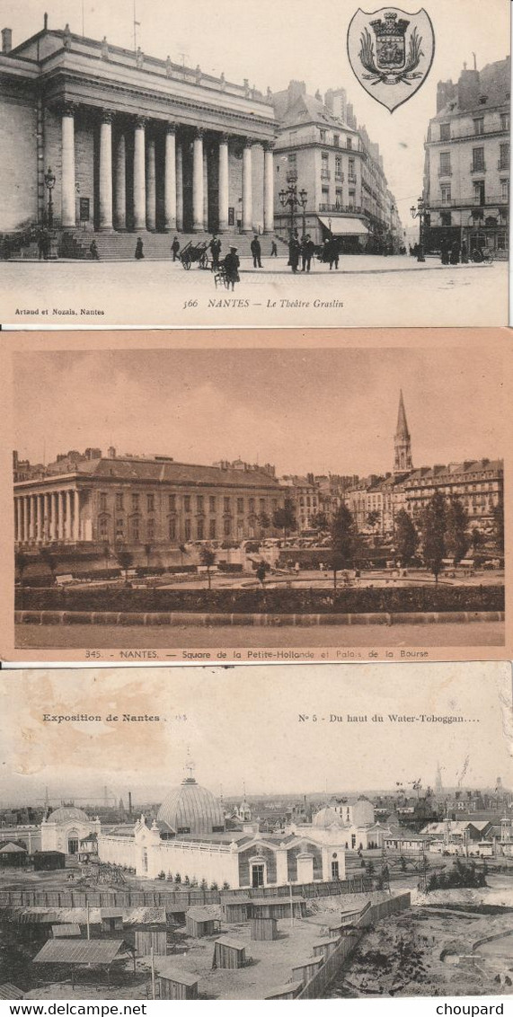 44 - 3 Cartes Postales Anciennes De  NANTES   ( Voir Le Scan ) - Nantes