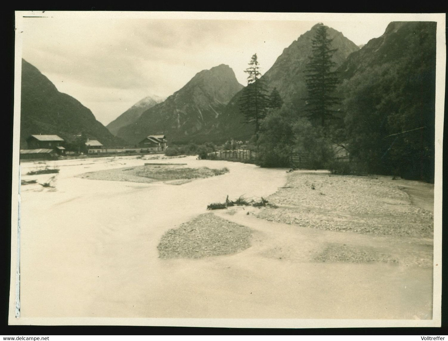 Orig. Foto 1931 Blick Auf Unterleutasch Tirol / Leutasch Mit Wettersteingebirge - Leutasch